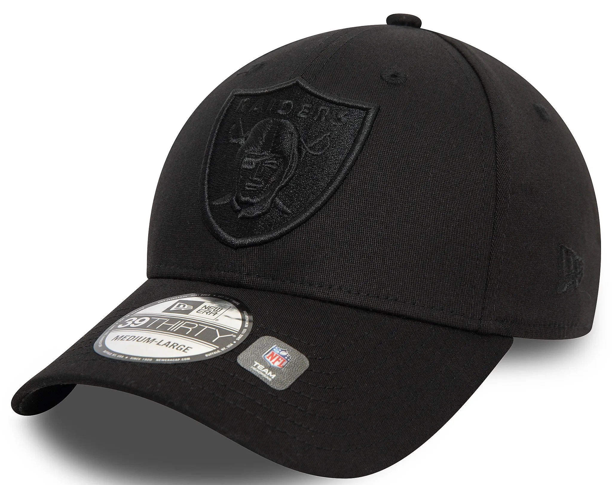 GORRA CON VISERA NEW ERA 39T MONOCHROMY NFL LAS VEGAS RAIDERS  BLACK/BLACK  MEN´S