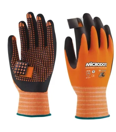 GUANTE NYLON NITRILO FOAM 3L MICRODOT T.9 WX666