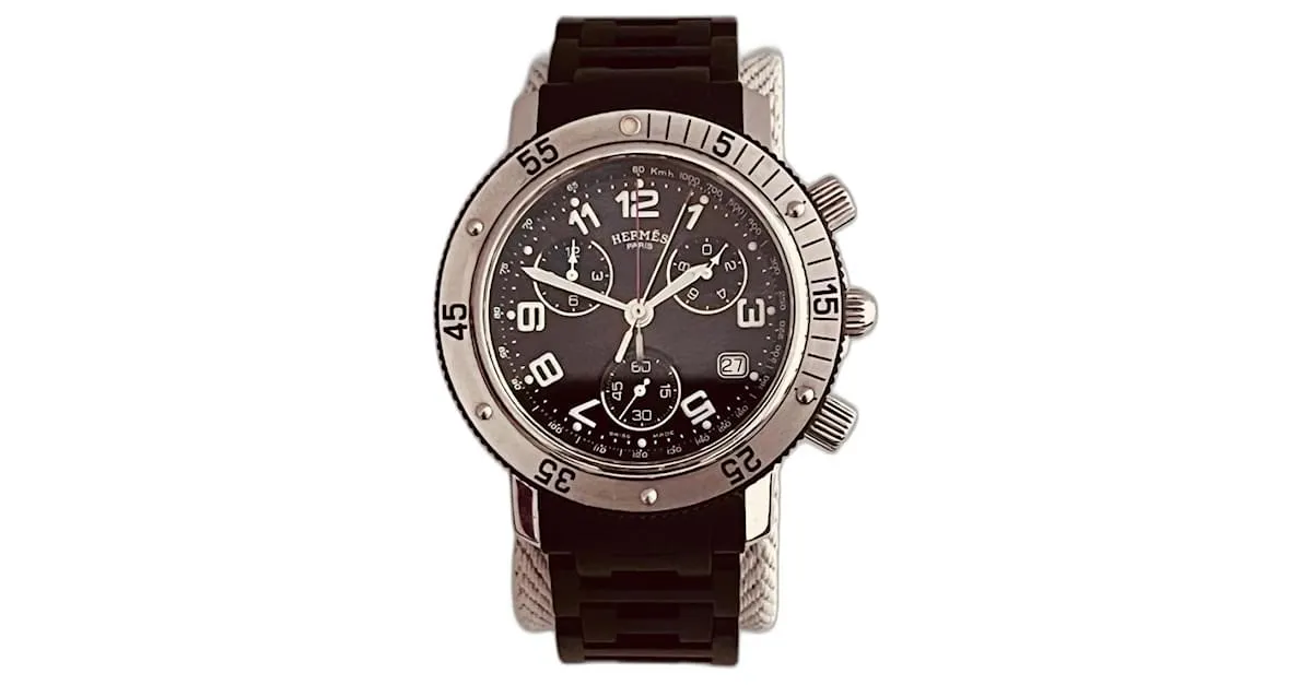 Hermès Crono Clipper Negro 