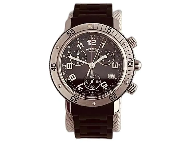 Hermès Crono Clipper Negro 