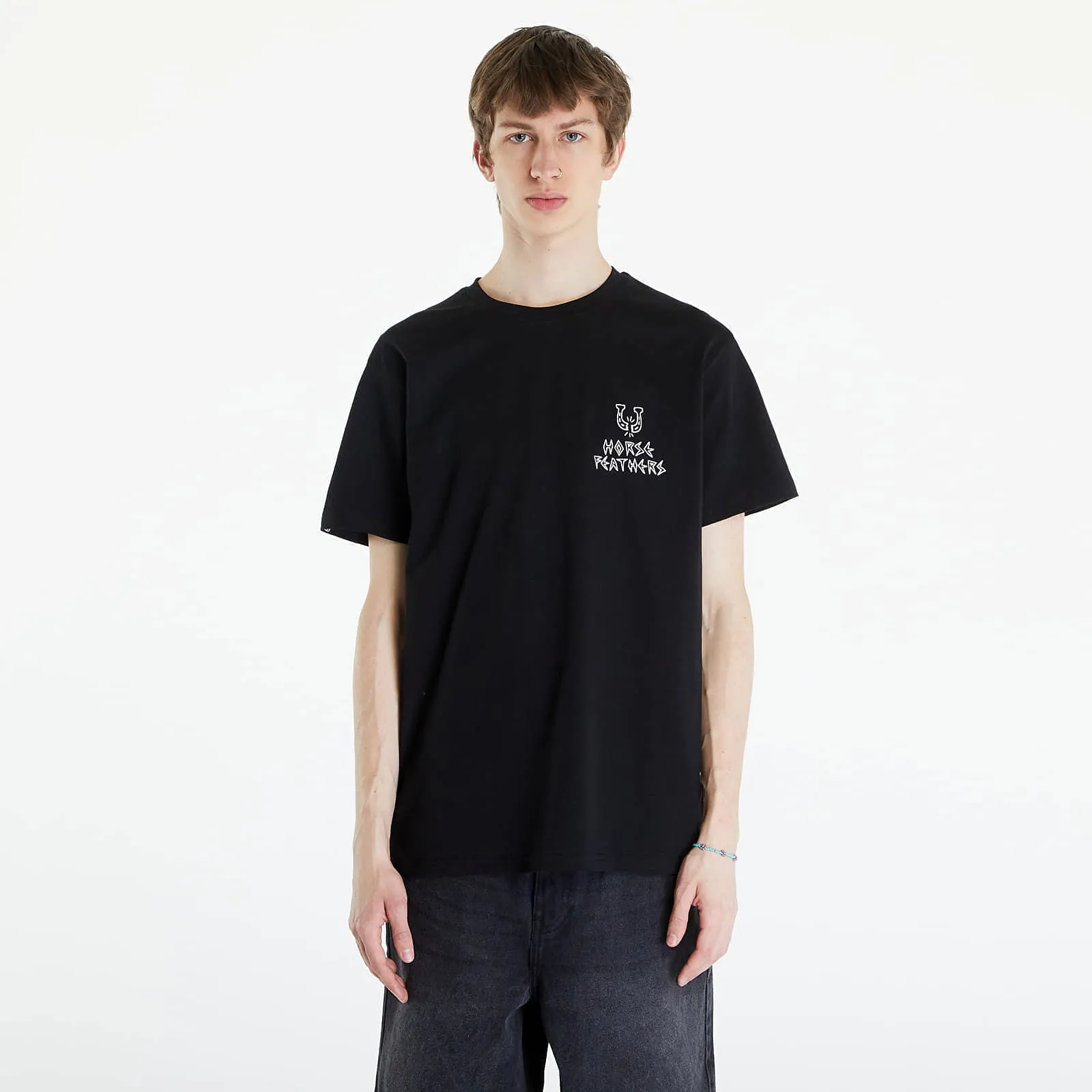 HORSEFEATHERS BAD LUCK TSHIRT BLACK