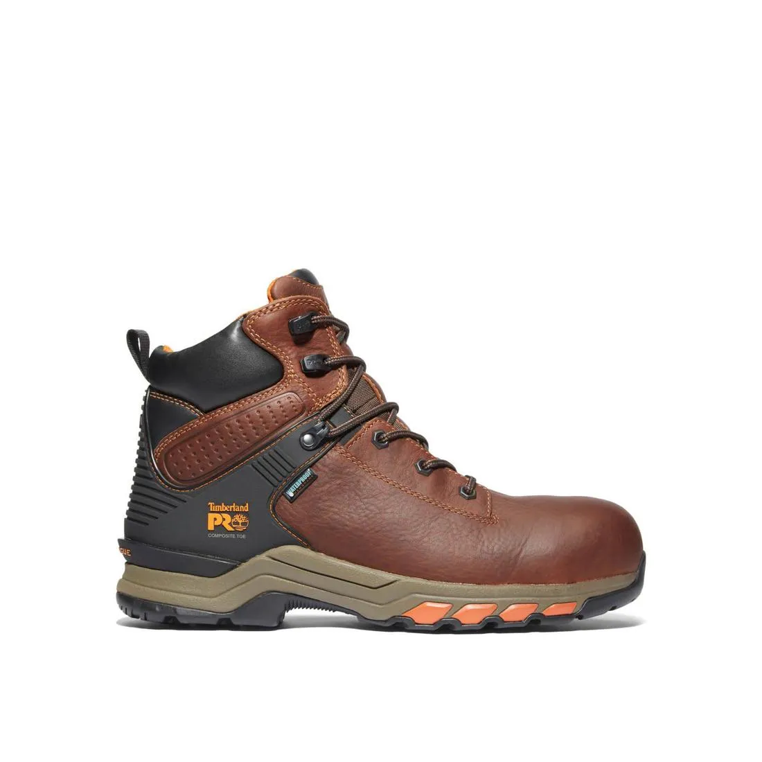 HYPERCHARGE 6 INCH COMPOSITETOE WATERPROOF WORK BOOT BROWN