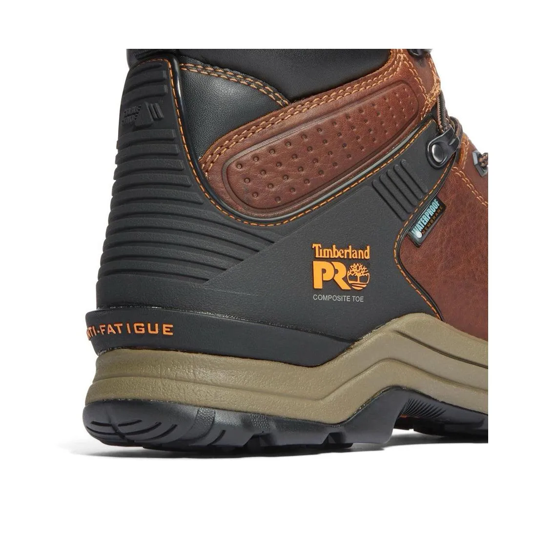 HYPERCHARGE 6 INCH COMPOSITETOE WATERPROOF WORK BOOT BROWN