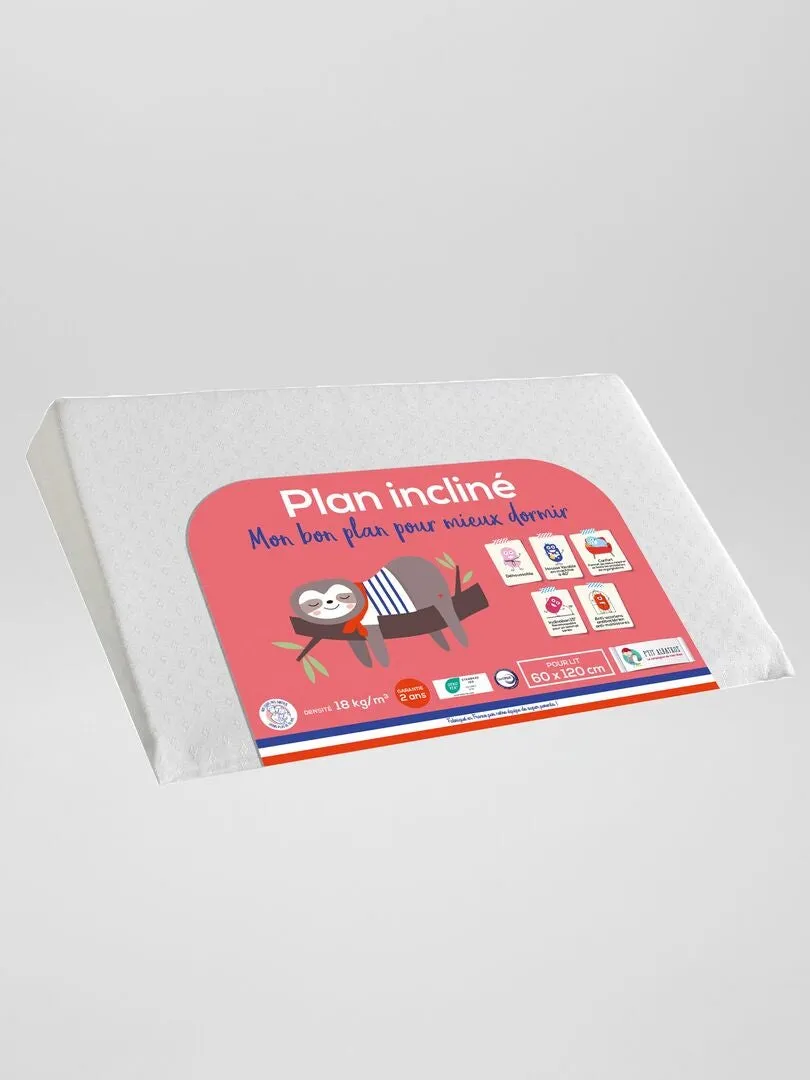 INCLINADOR DE CAMA DESENFUNDABLE 'P'TIT ALBATROS'  BLANCO
