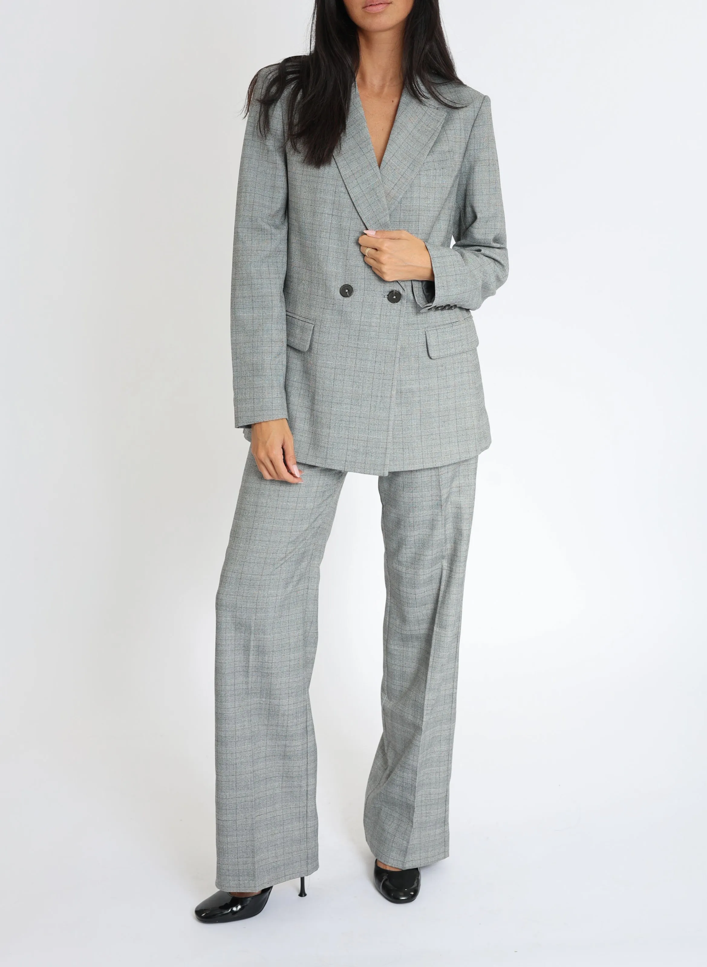 KOOKAI SAM  CHAQUETA DE SASTRE ESTAMPADA EN GRIS