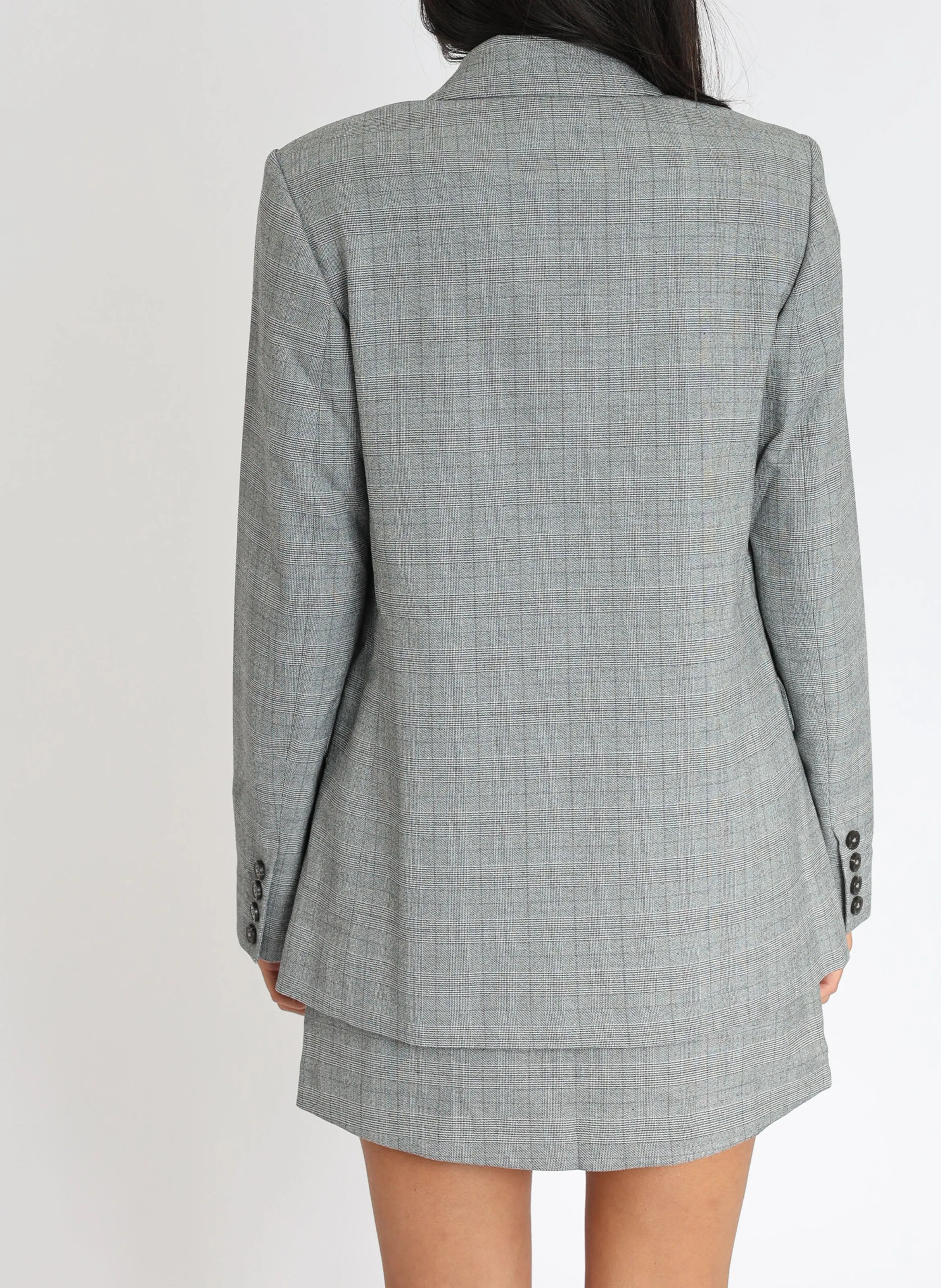KOOKAI SAM  CHAQUETA DE SASTRE ESTAMPADA EN GRIS