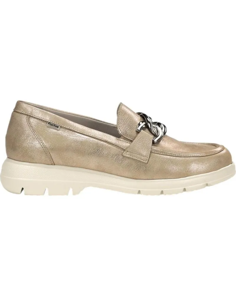 Mocasines de Mujer FLUCHOS MOCASIN GLADIS F1937 LAGUNA PLATINO