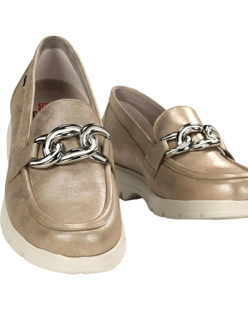 Mocasines de Mujer FLUCHOS MOCASIN GLADIS F1937 LAGUNA PLATINO
