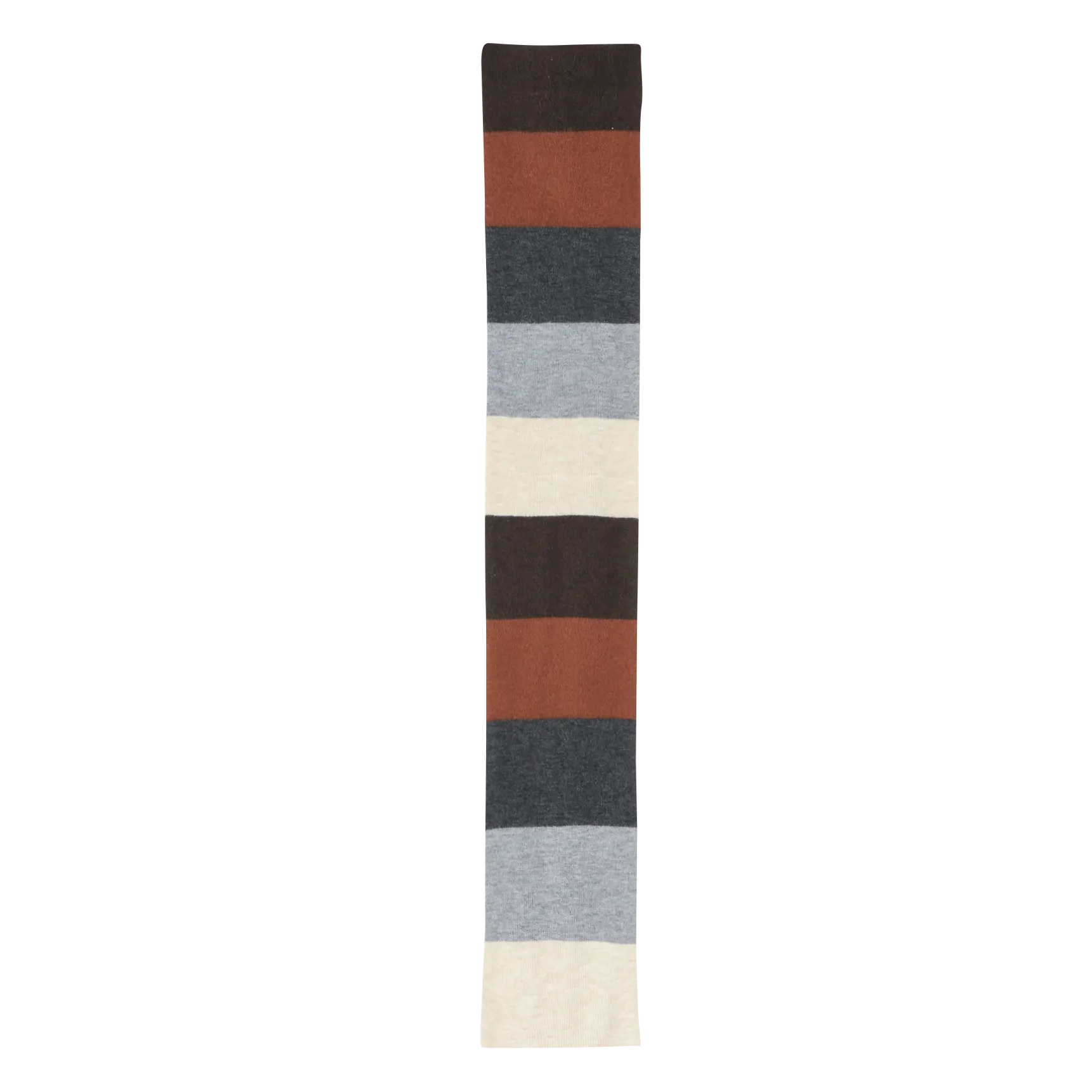 NICE THINGS Bufanda rectangular a rayas en gris