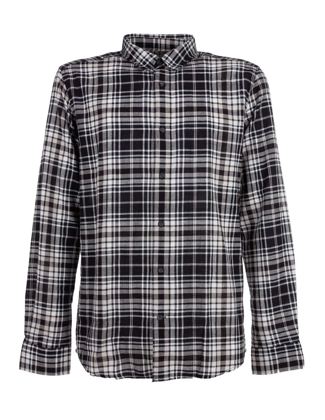 ONLY AND SONS  CAMISA NEGRA Y BLANCA ONSKIT REG STRUC CHECK HOMBRE