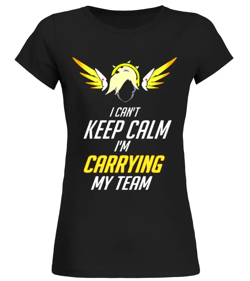 Overwatch Mercy Camiseta cuello redondo Mujer