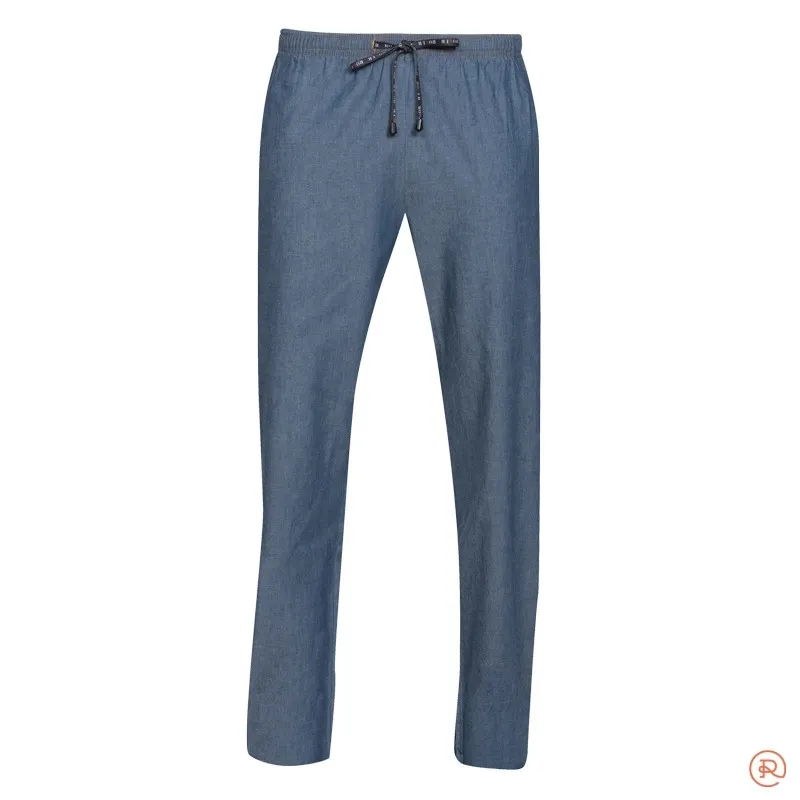 PANTALóN COCINA UNISEX TEJIDO CHAMBRAY AZUL íNDIGO ROGER  OUTLET
