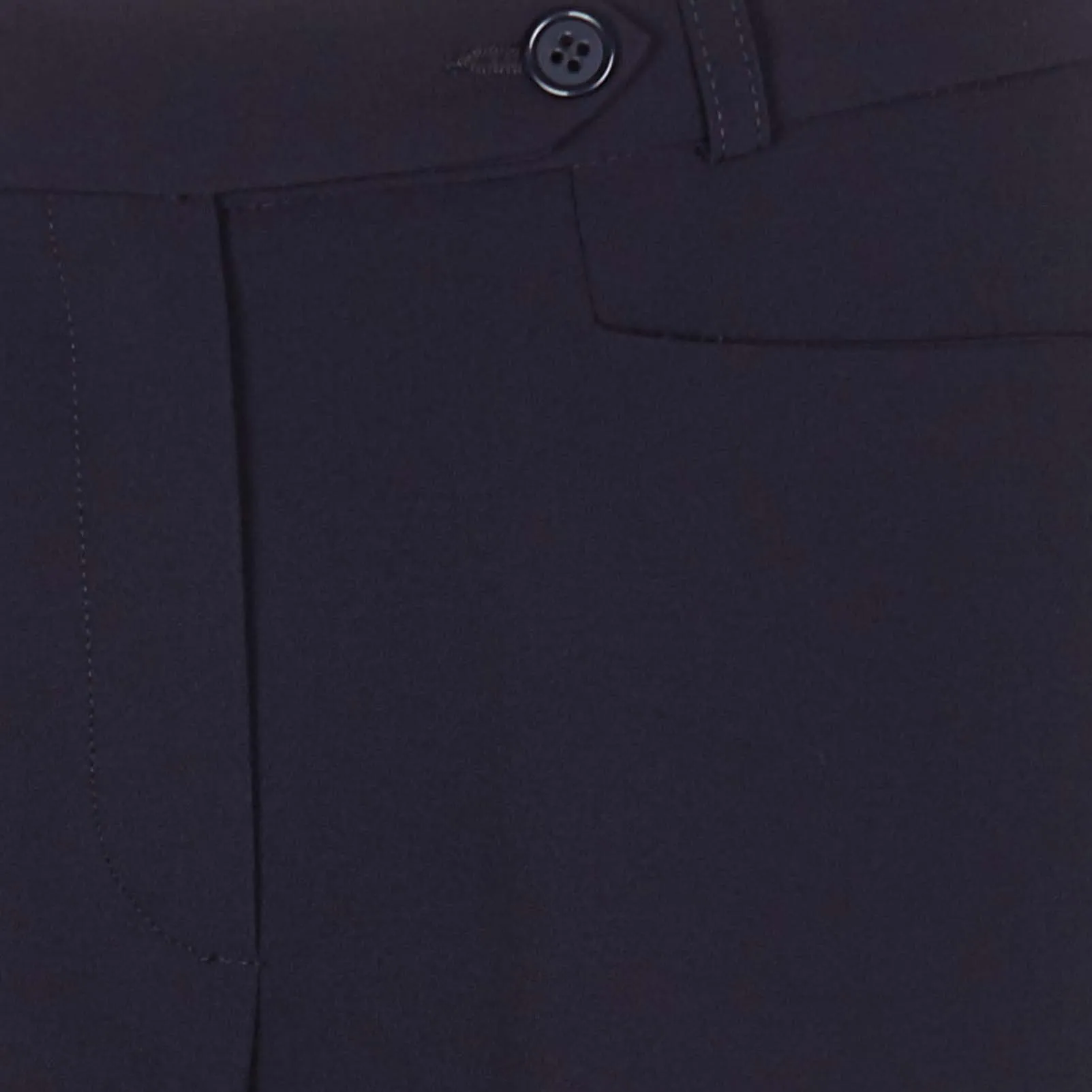 Pantalón de crepé recto vaporoso en azul