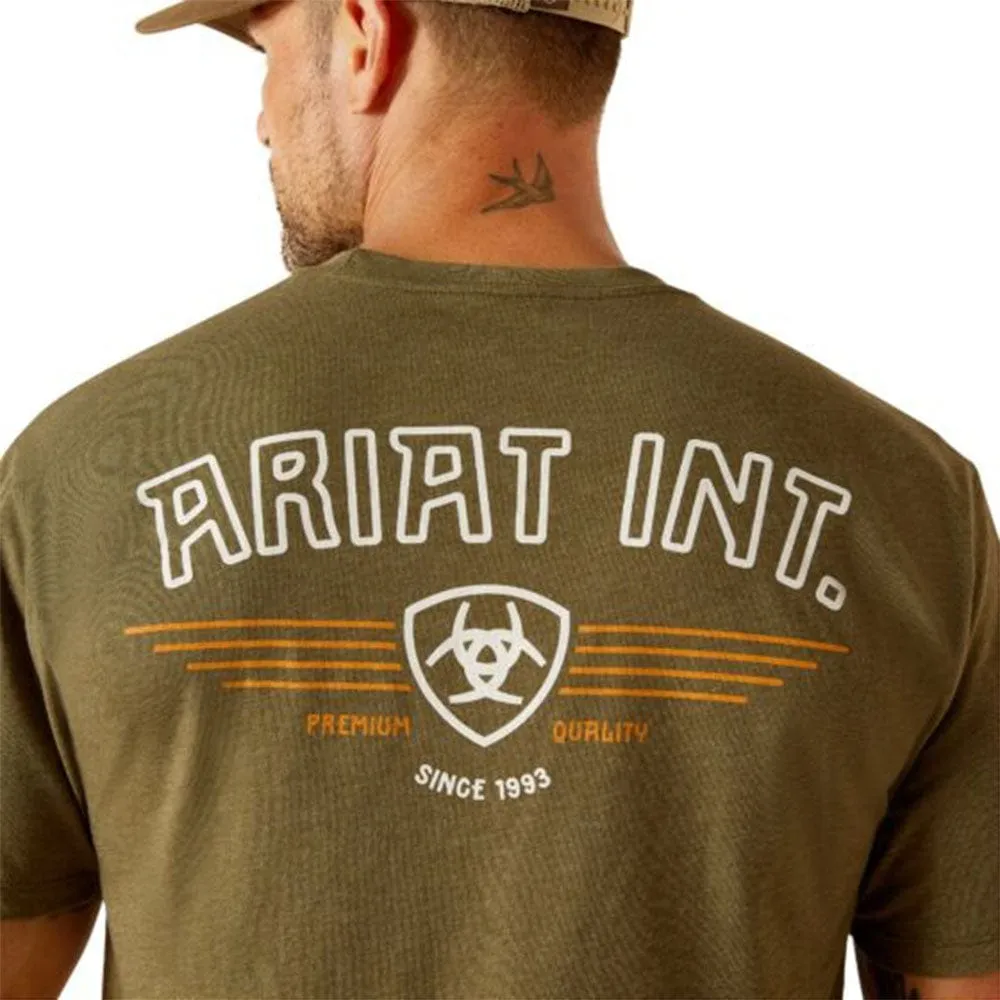 Playera Ariat Military Heather Outline