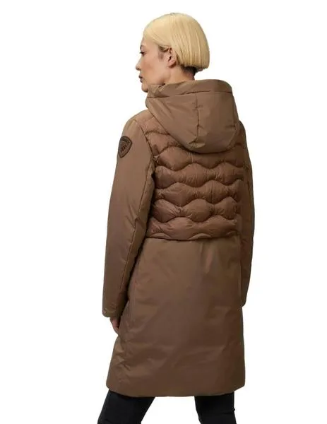 Plumas Blauer Largo Marrón Combinado Para Mujer