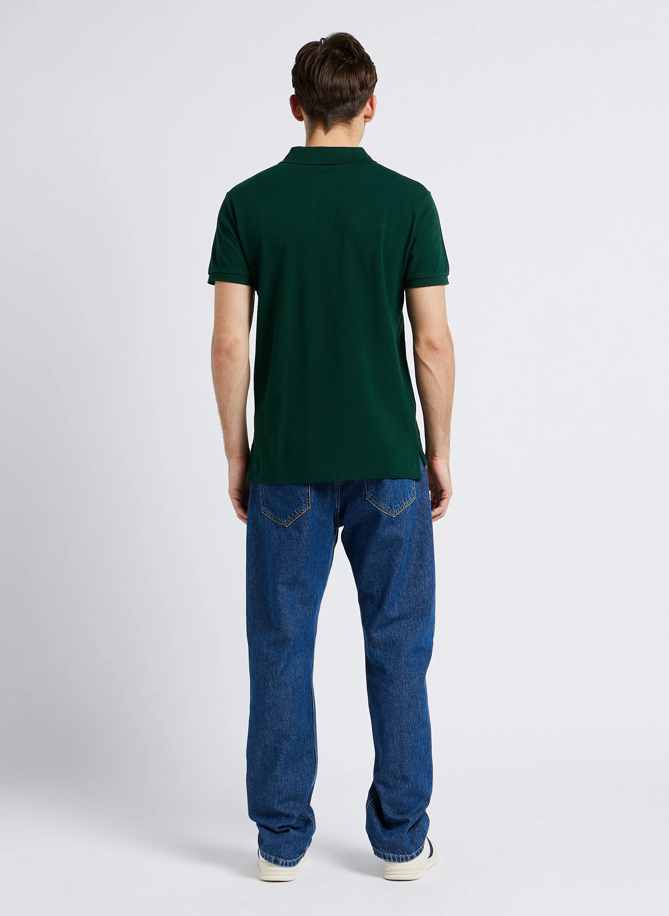POLO RALPH LAUREN Polo slim fit de piqué de algodón en verde