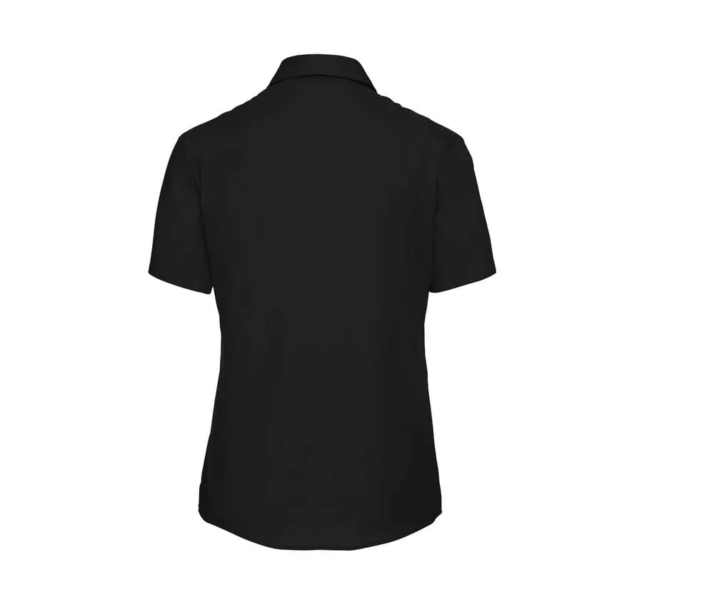 RUSSELL COLLECTION JZ37F  CAMISA POPLIN MANGA CORTA PURE COTTON EASY CARE  NEGRO