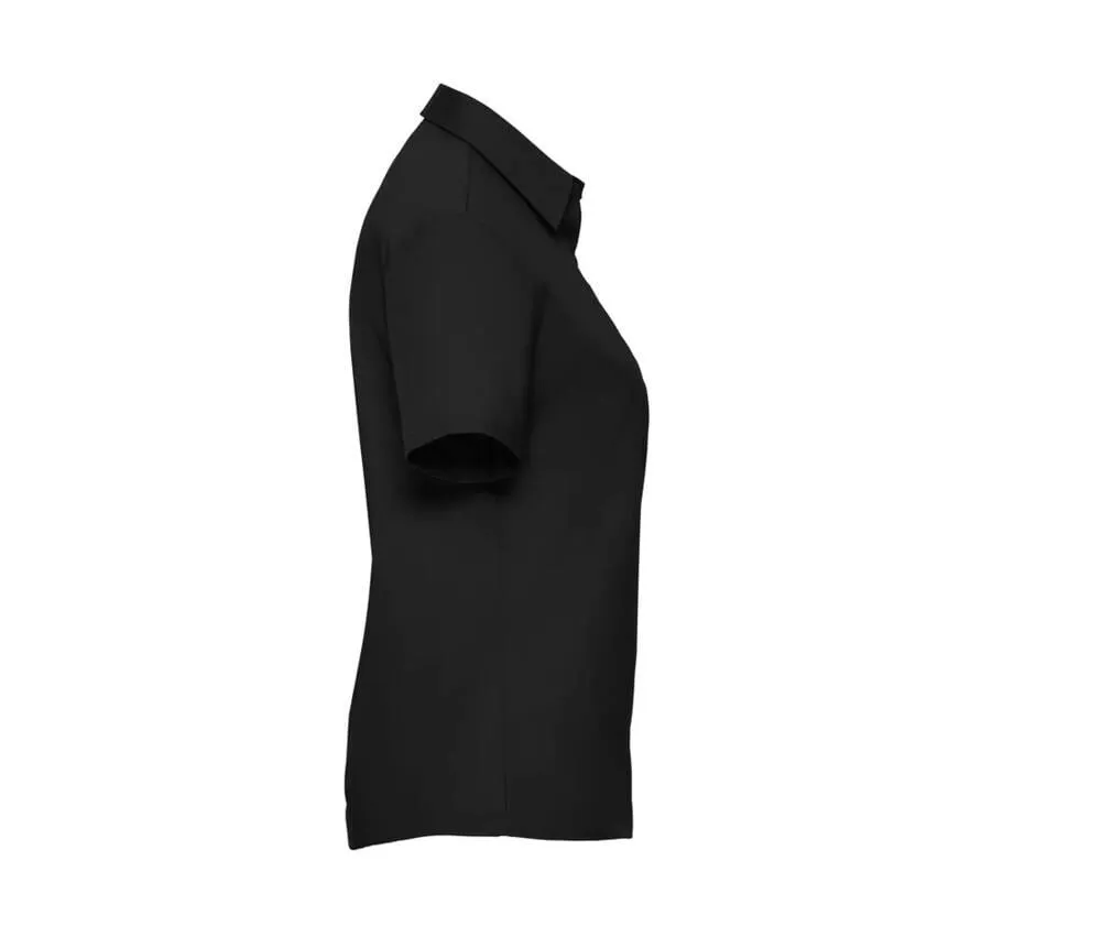 RUSSELL COLLECTION JZ37F  CAMISA POPLIN MANGA CORTA PURE COTTON EASY CARE  NEGRO