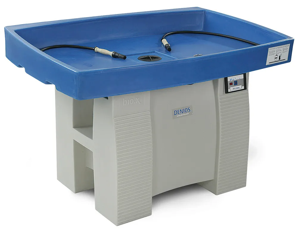 Safety Cleaner L800 con plataforma extragrande, limpiador de pequeñas piezas en polietileno