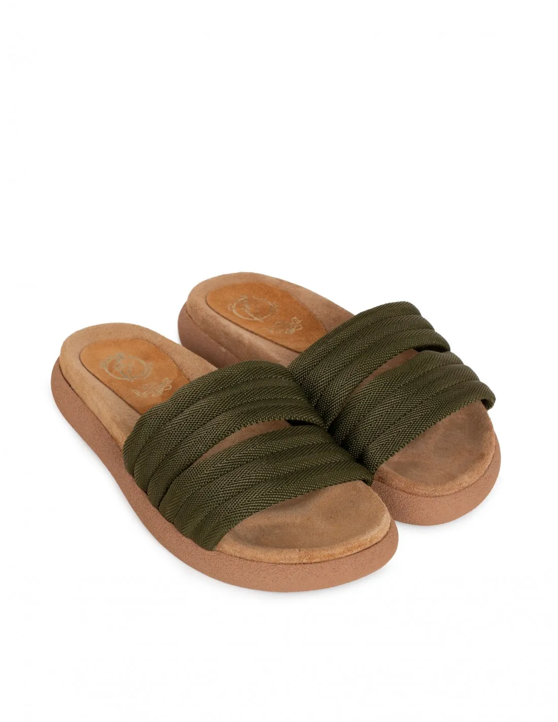 Sandalias Anatómicas Plataforma Kaki PERA LIMONERA