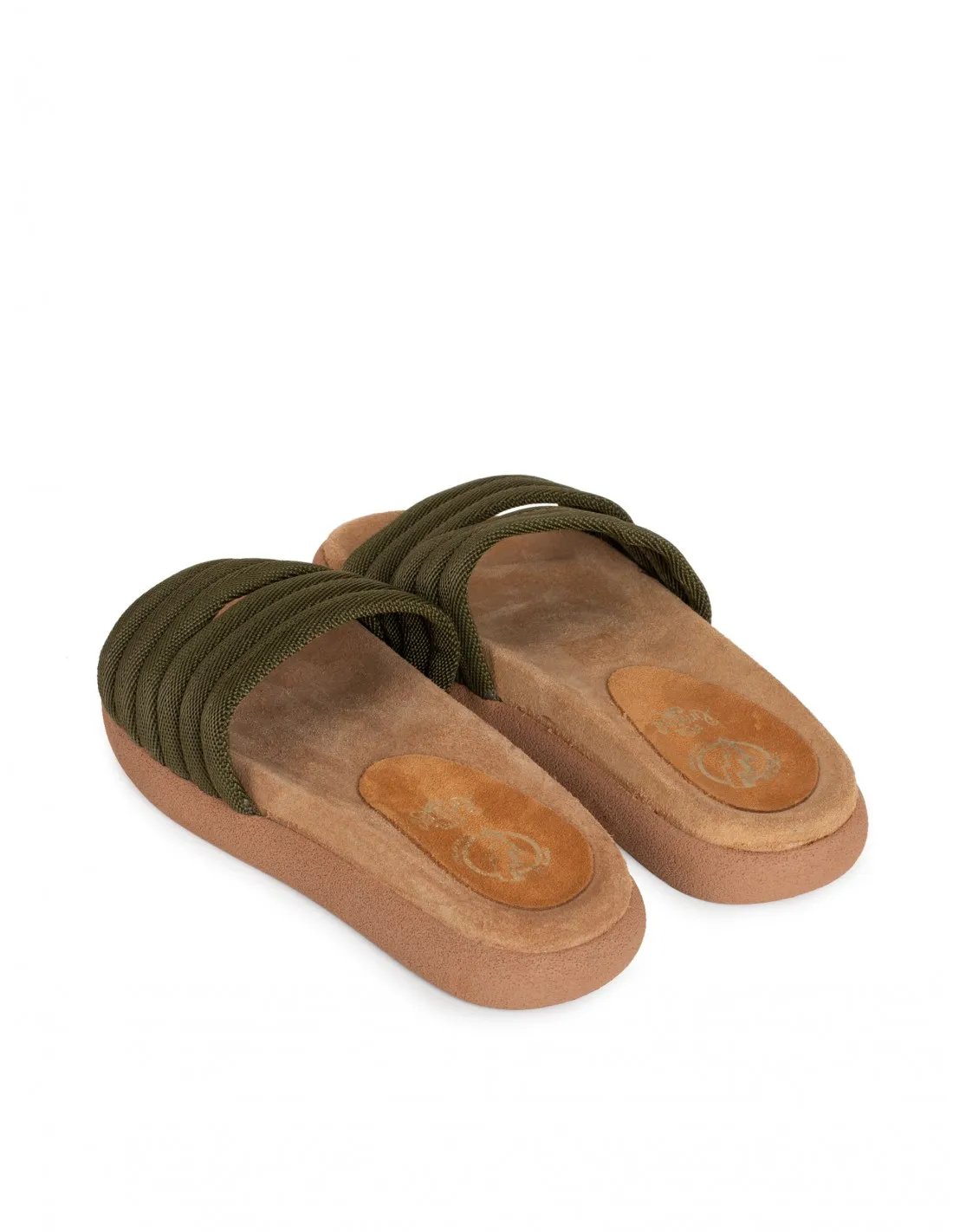 Sandalias Anatómicas Plataforma Kaki PERA LIMONERA