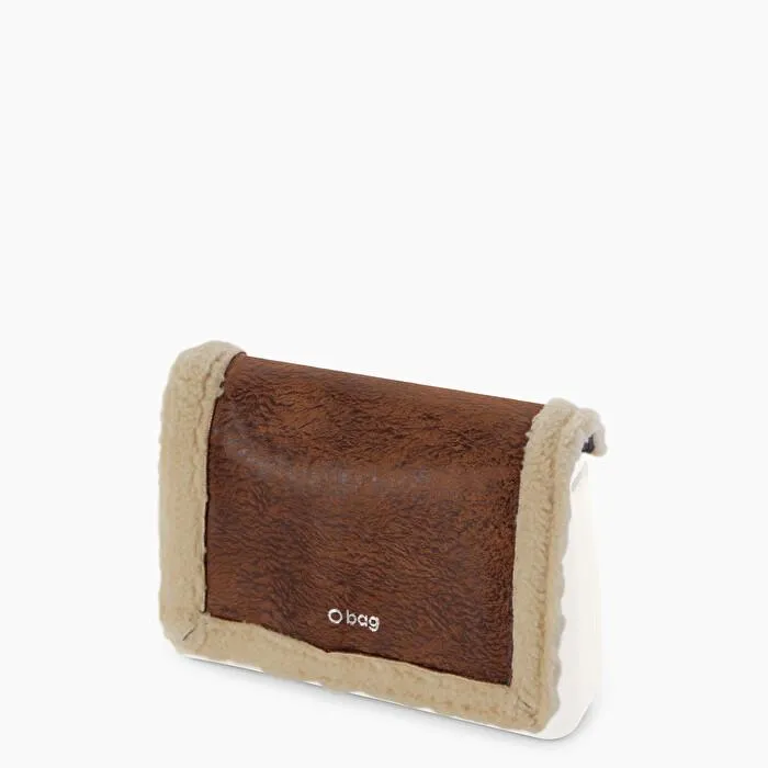 Solapa galleta efecto piel de oveja O bag glam