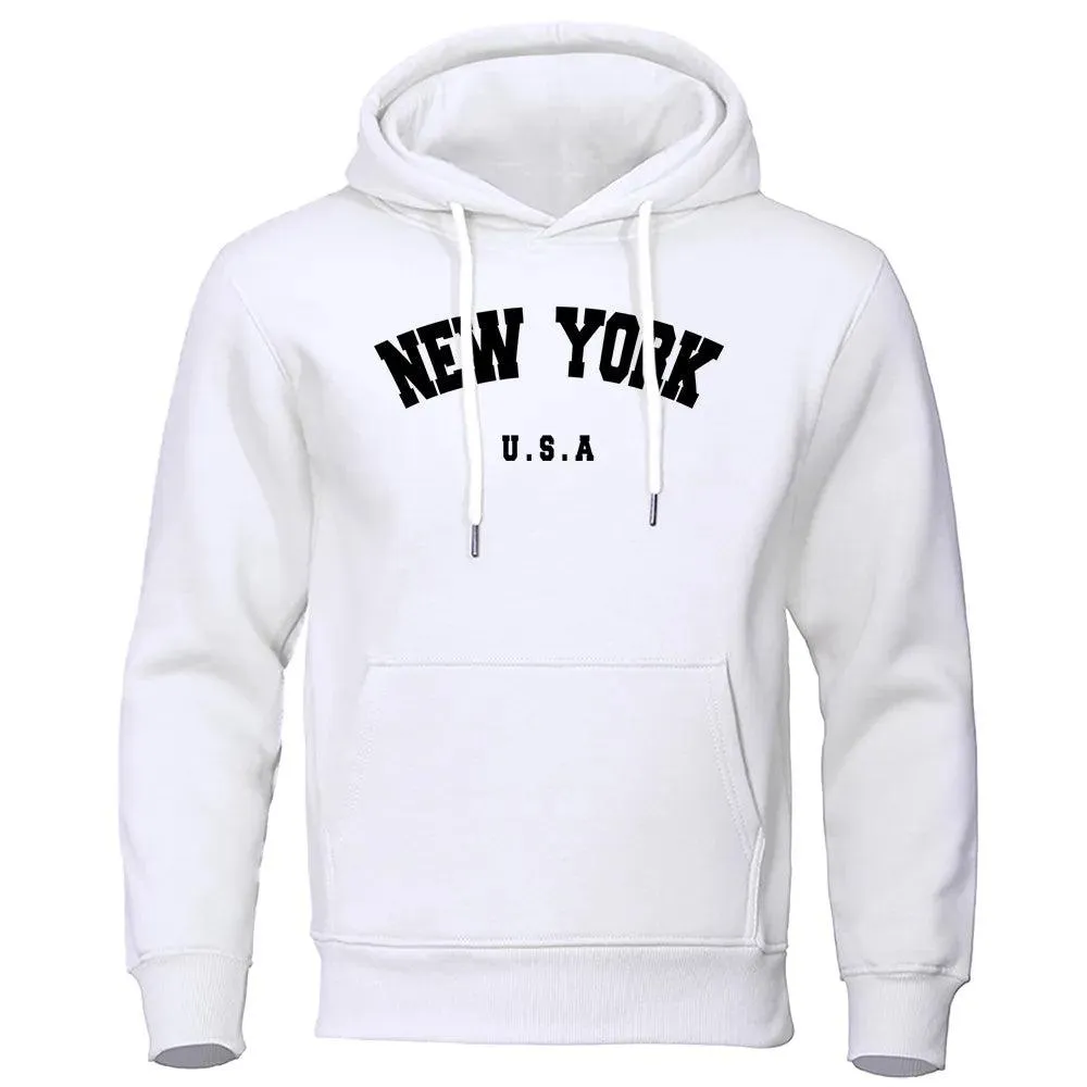 Sudadera con Capucha para Hombres New York| Diseo Casual y Cómodo