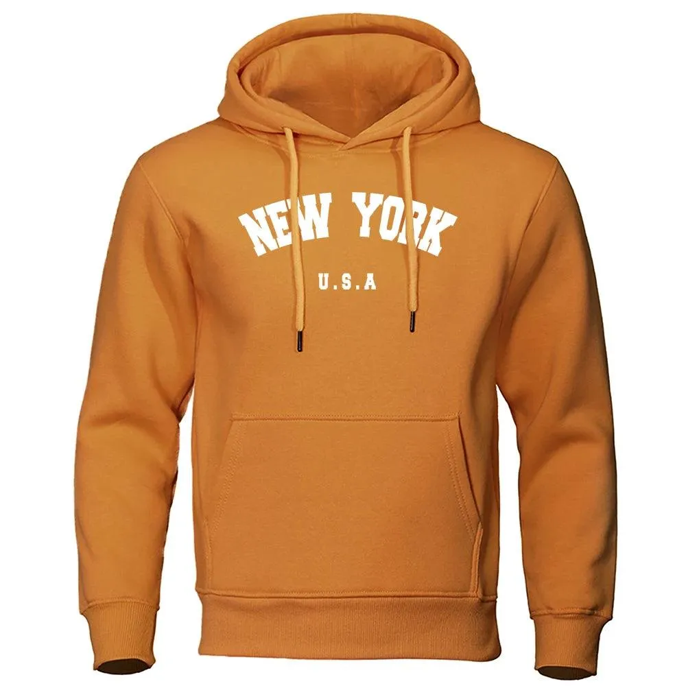 Sudadera con Capucha para Hombres New York| Diseo Casual y Cómodo