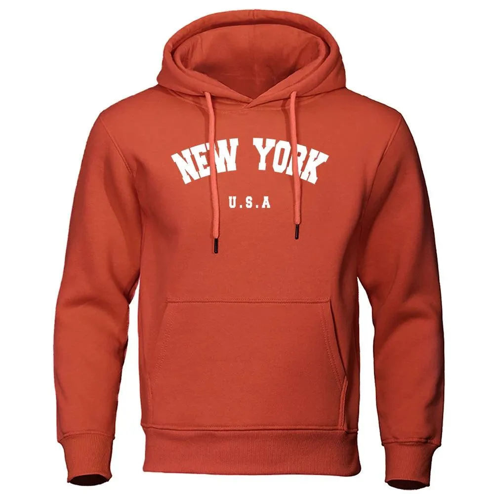 Sudadera con Capucha para Hombres New York| Diseo Casual y Cómodo