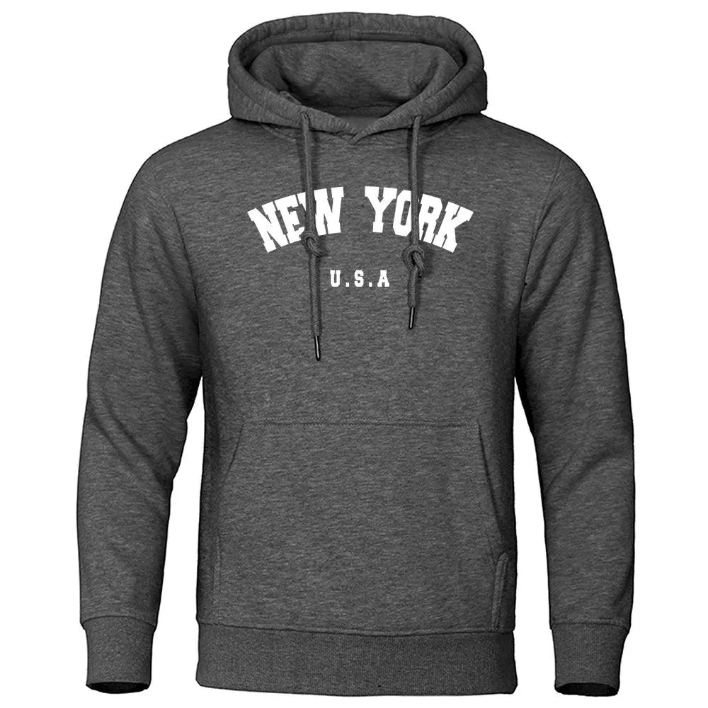 Sudadera con Capucha para Hombres New York| Diseo Casual y Cómodo