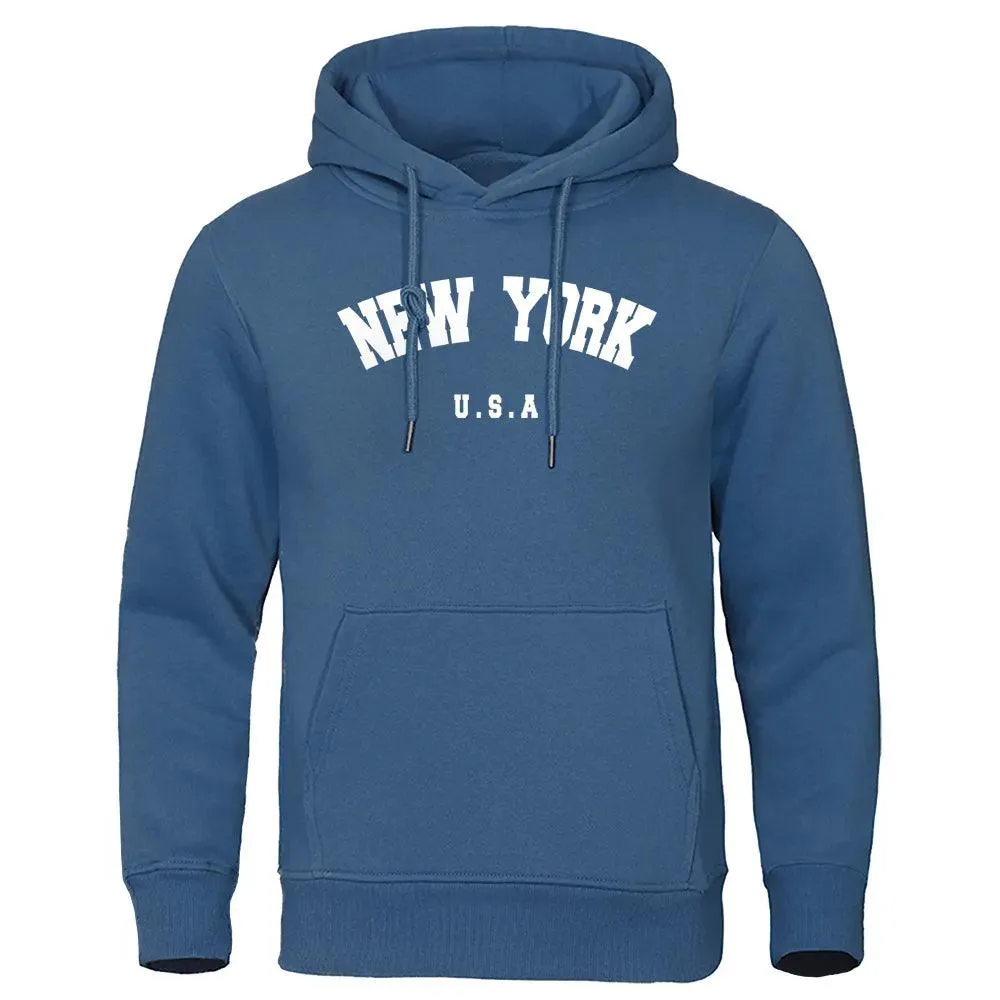Sudadera con Capucha para Hombres New York| Diseo Casual y Cómodo