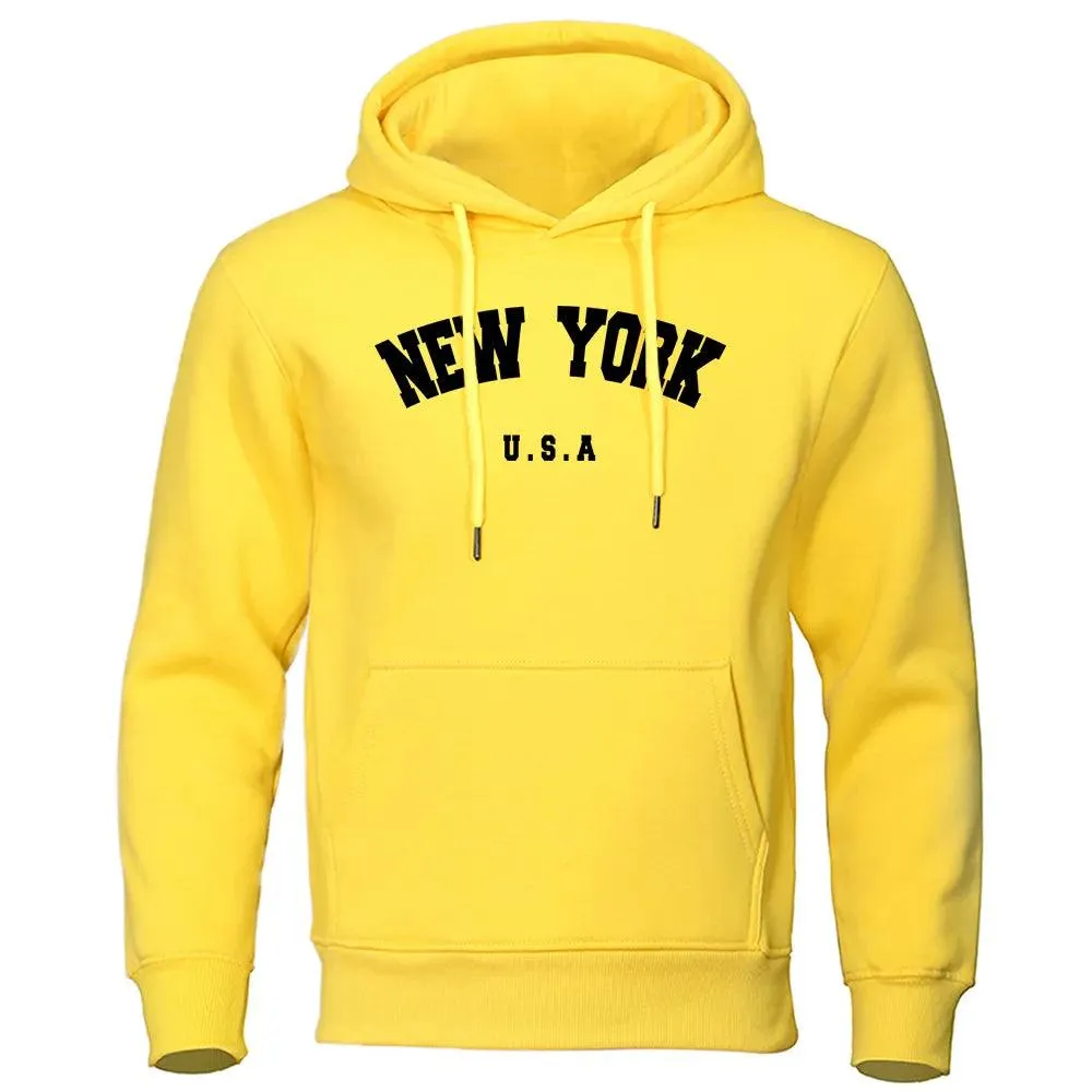 Sudadera con Capucha para Hombres New York| Diseo Casual y Cómodo