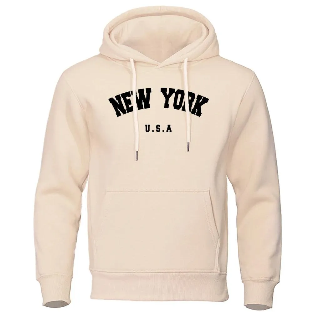 Sudadera con Capucha para Hombres New York| Diseo Casual y Cómodo