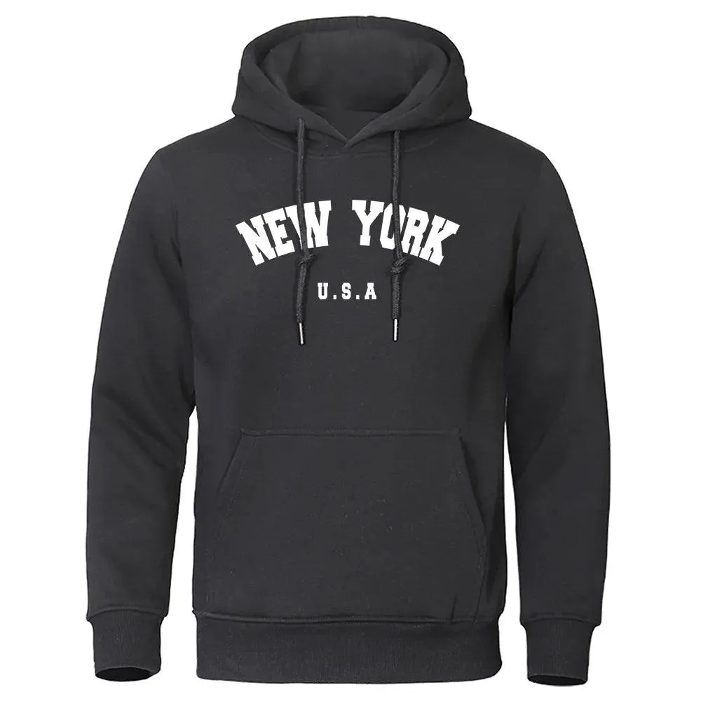 Sudadera con Capucha para Hombres New York| Diseo Casual y Cómodo