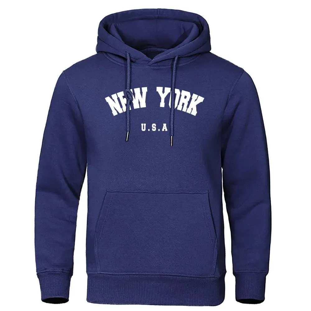Sudadera con Capucha para Hombres New York| Diseo Casual y Cómodo