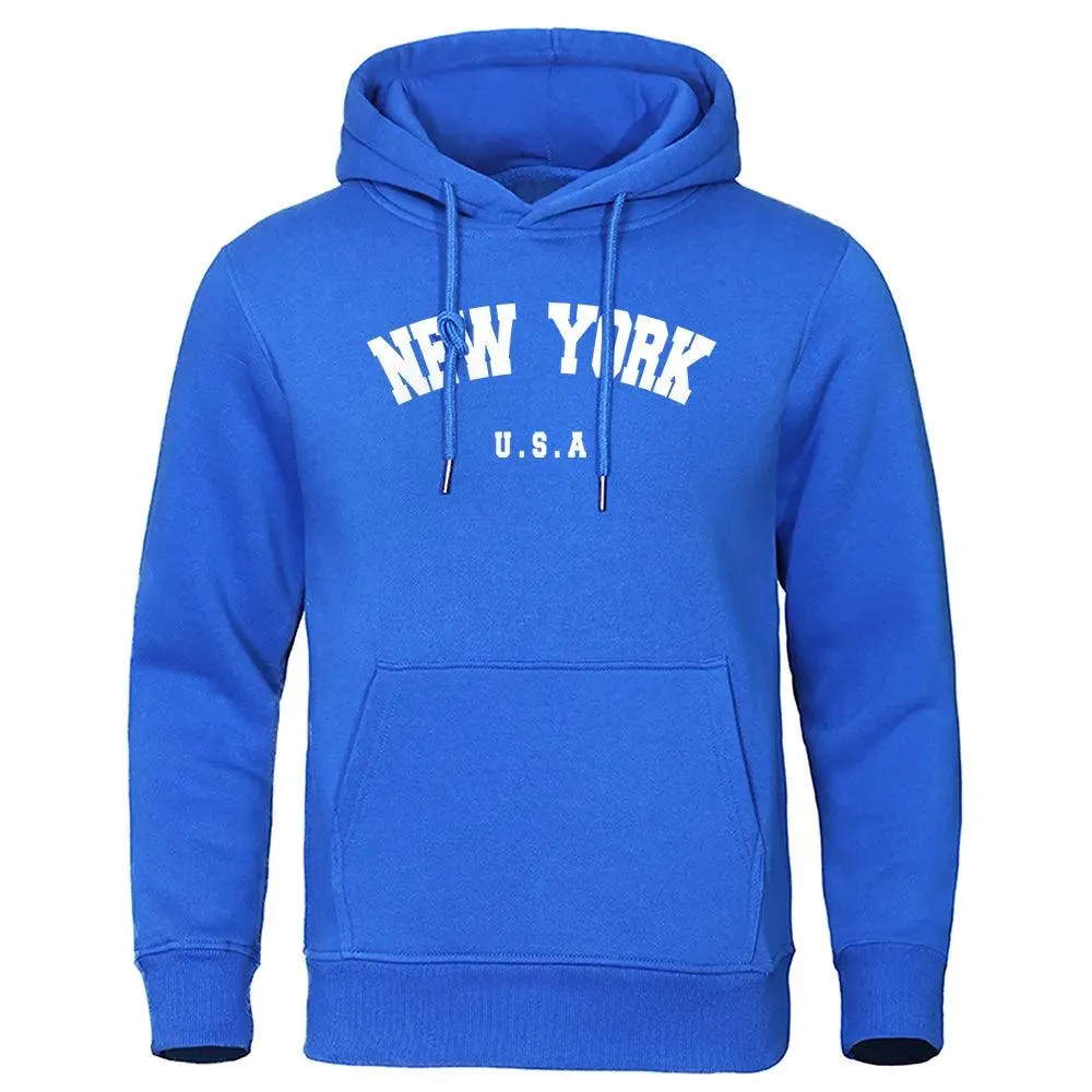 Sudadera con Capucha para Hombres New York| Diseo Casual y Cómodo