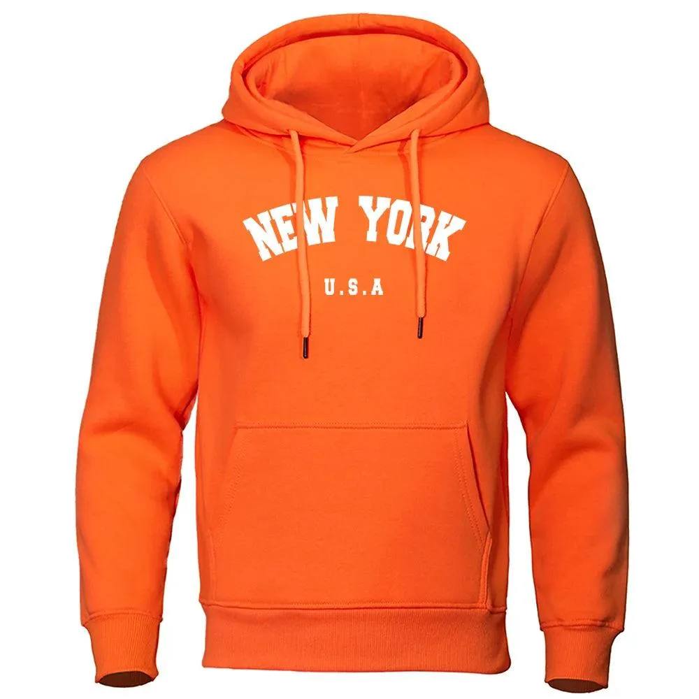 Sudadera con Capucha para Hombres New York| Diseo Casual y Cómodo