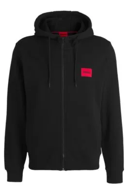 Sudadera con capucha regular fit en felpa de rizo con etiqueta con logo