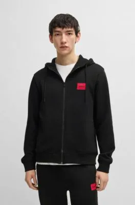 Sudadera con capucha regular fit en felpa de rizo con etiqueta con logo