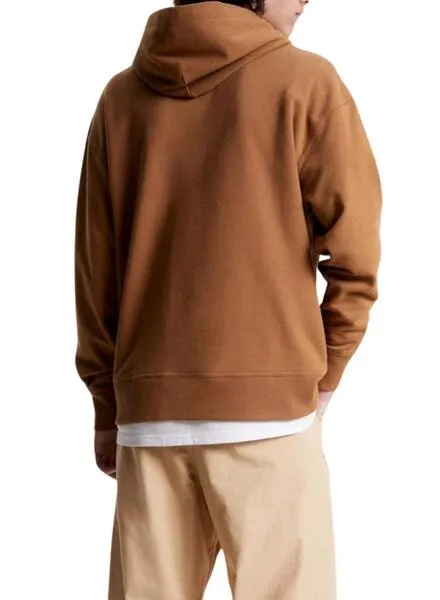 Sudadera Tommy Jeans Signature Camel Para Hombre