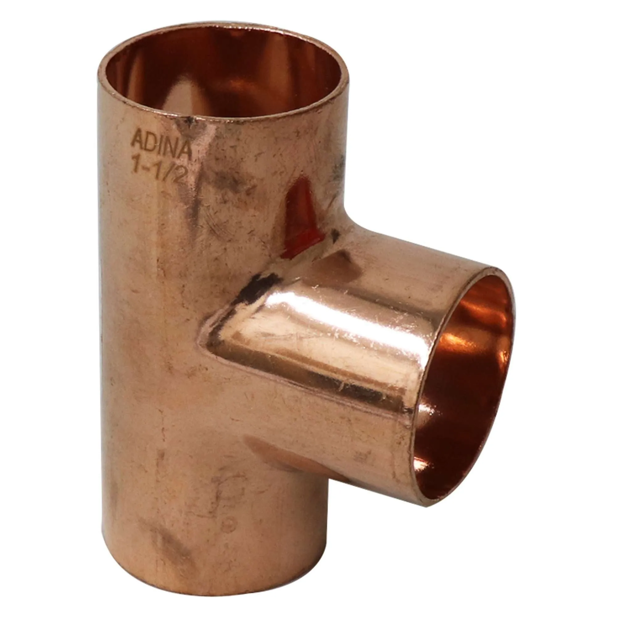 T DE COBRE 15/8X11/2 PULGADAS