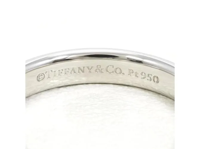 Tiffany & Co Anillo de banda de platino 950 Tiffany 