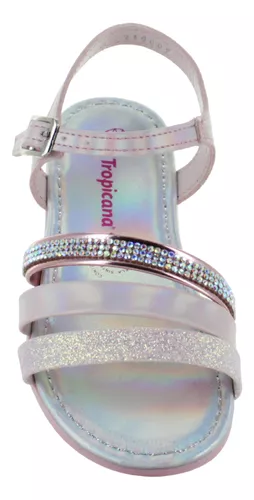 Tropicana Sandalia Casual Elegante Tiras Brillos Niña 88590