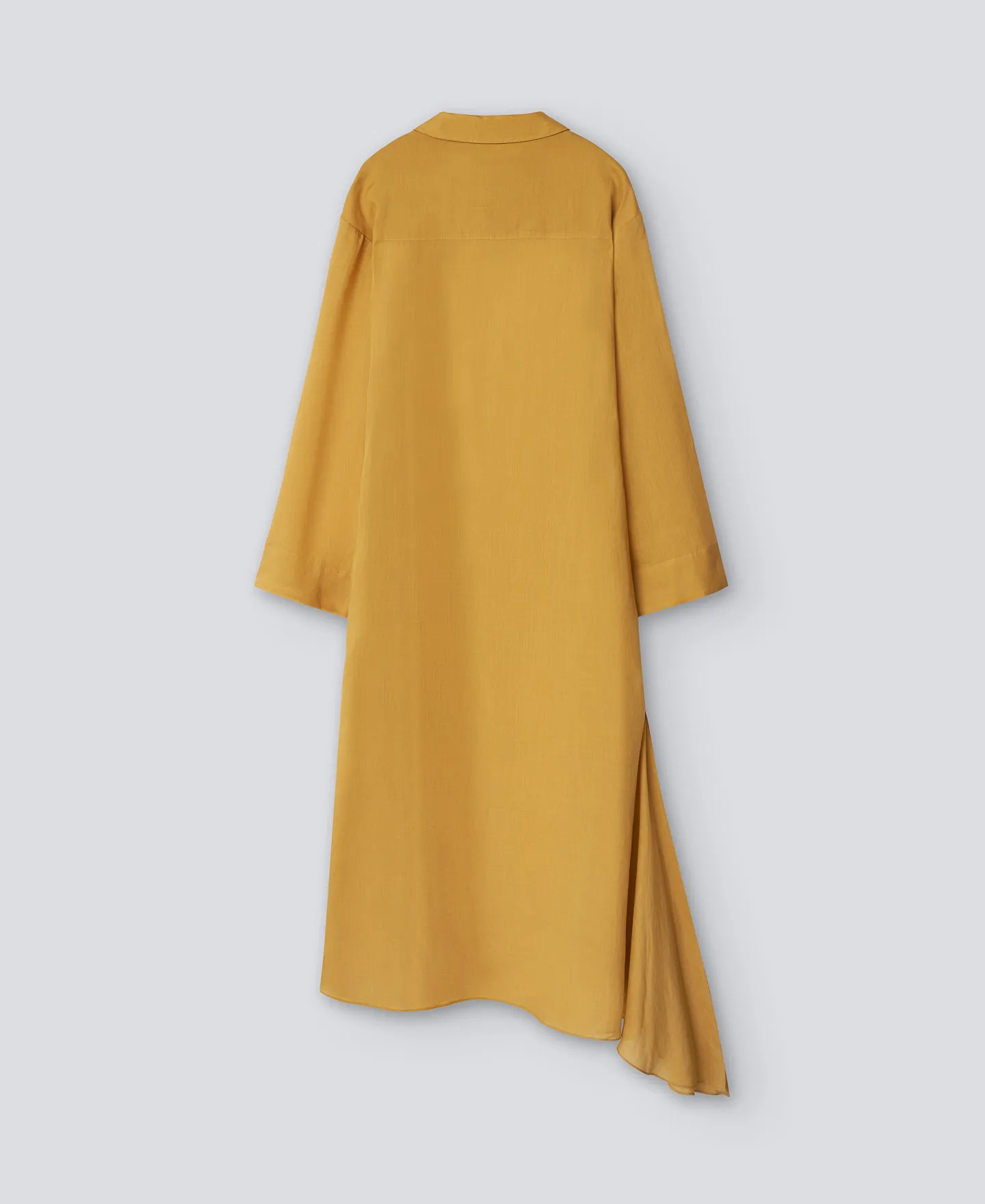 Vestido asimétrico amarillo mujer