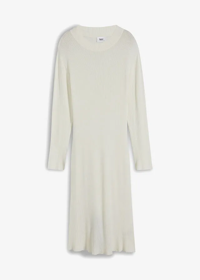 Vestido de punto Blanco lana