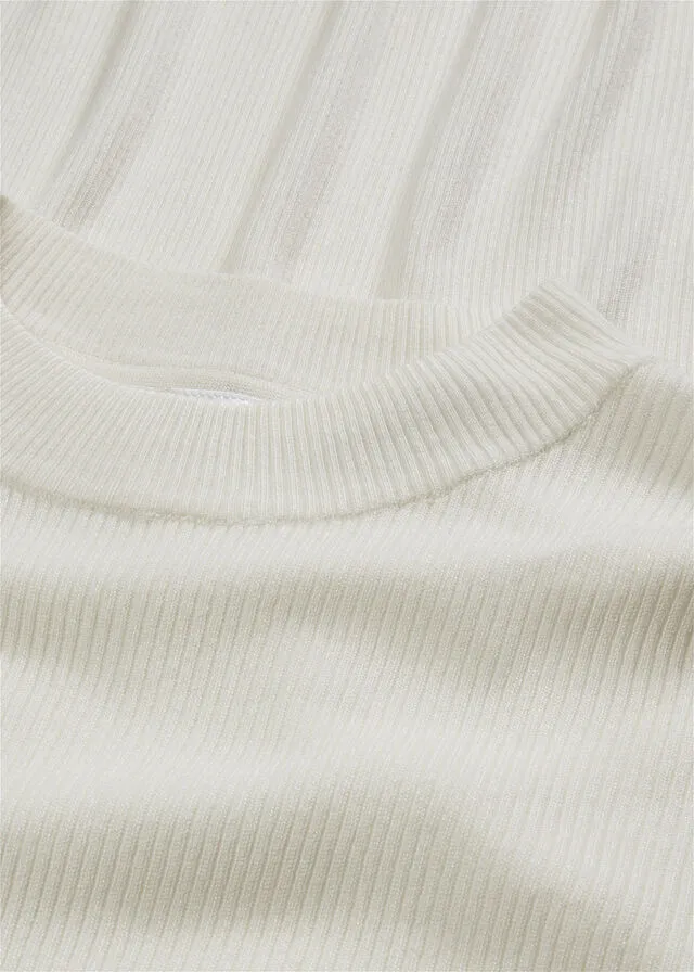 Vestido de punto Blanco lana