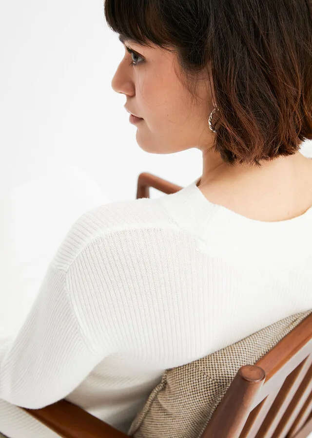 Vestido de punto Blanco lana