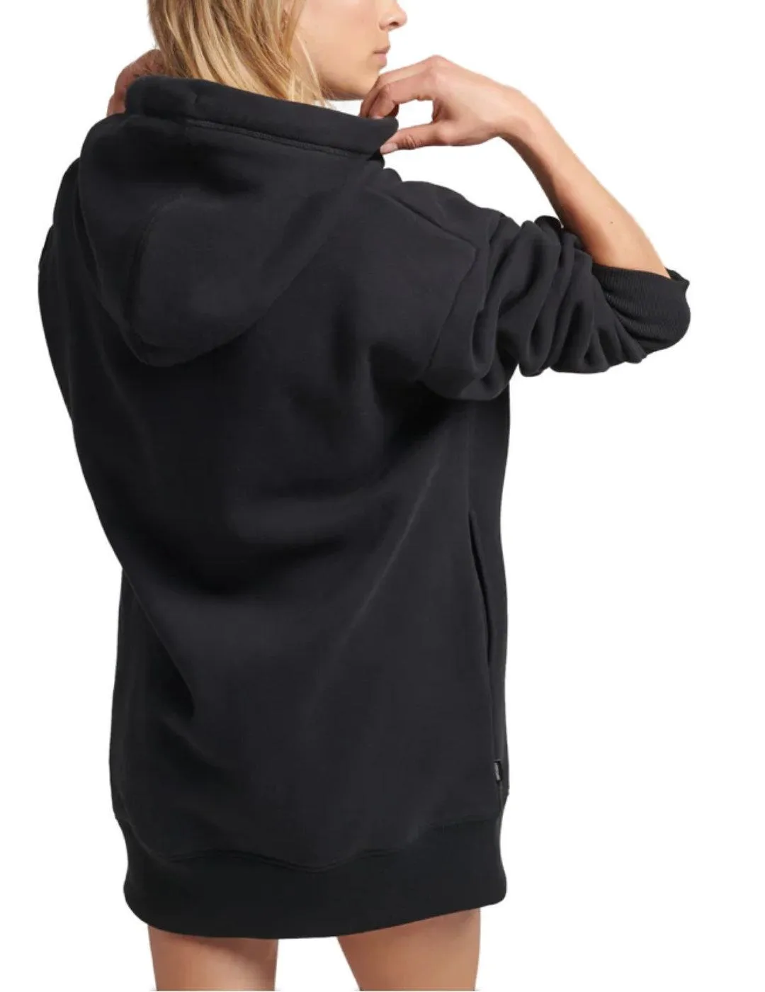 VESTIDO SUPERDRY SUDADERA LOGO NEGRO PARA MUJERB