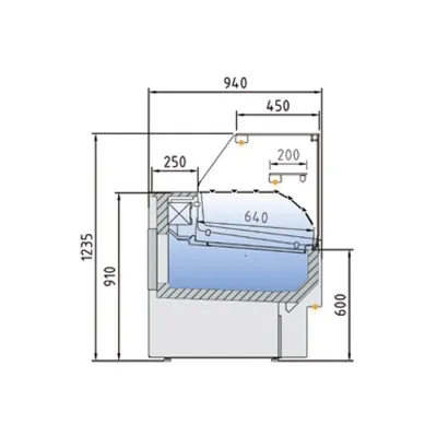 VITRINA EXPOSITORA REFRIGERADA CVEL925RR CORECO