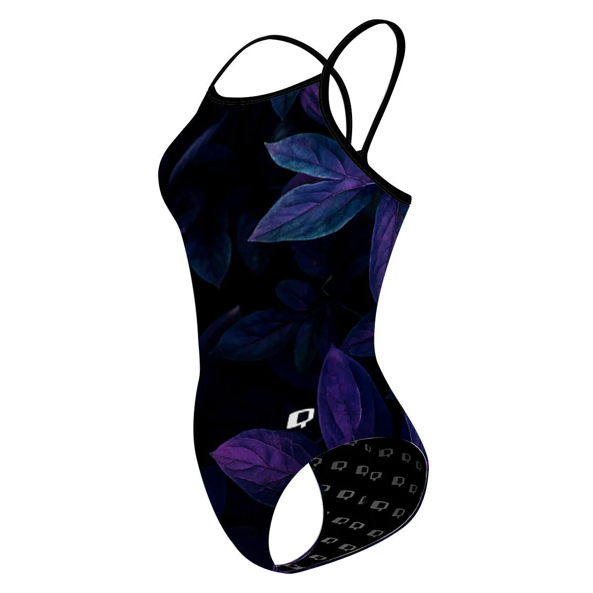 WILD PLANTS  SKINNY STRAP SWIMSUIT